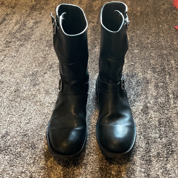 Dolce & Gabbana  leather motorcycle boots. main image 8